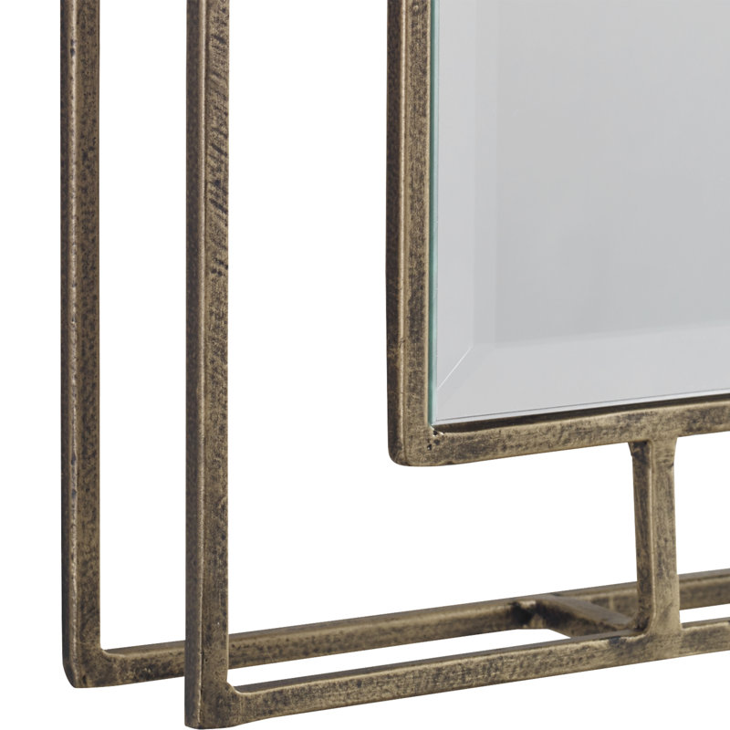 Greyleigh™ Zanders Metal Rectangle Wall Mirror & Reviews Wayfair
